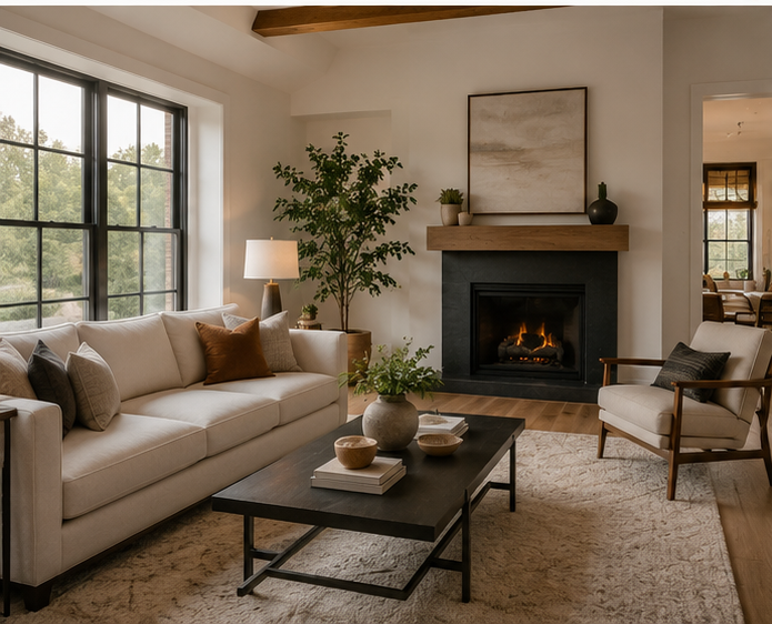 Warm neutral living room